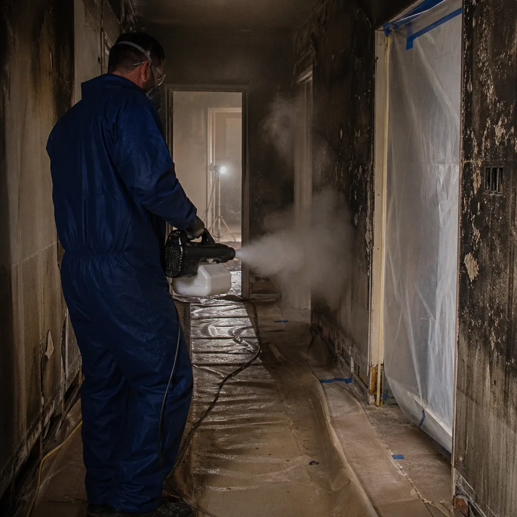 Fire Damage Restoration in Trinity